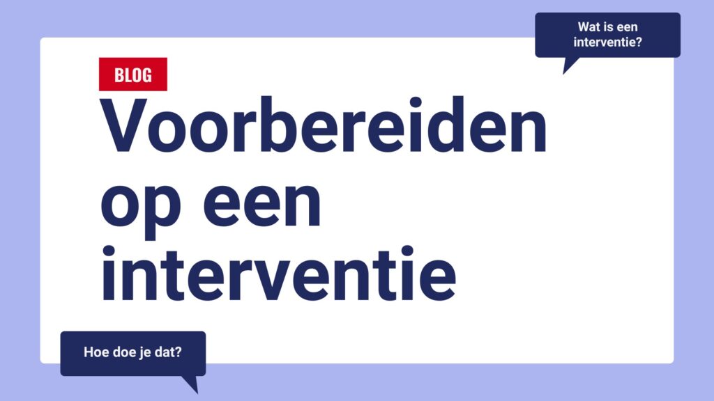 voorbereiden op interventie bij verslaving